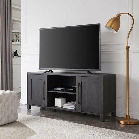 HUDSON & CANAL 65 in. Chabot Rectangular TV Stand Charcoal Gray TV1419